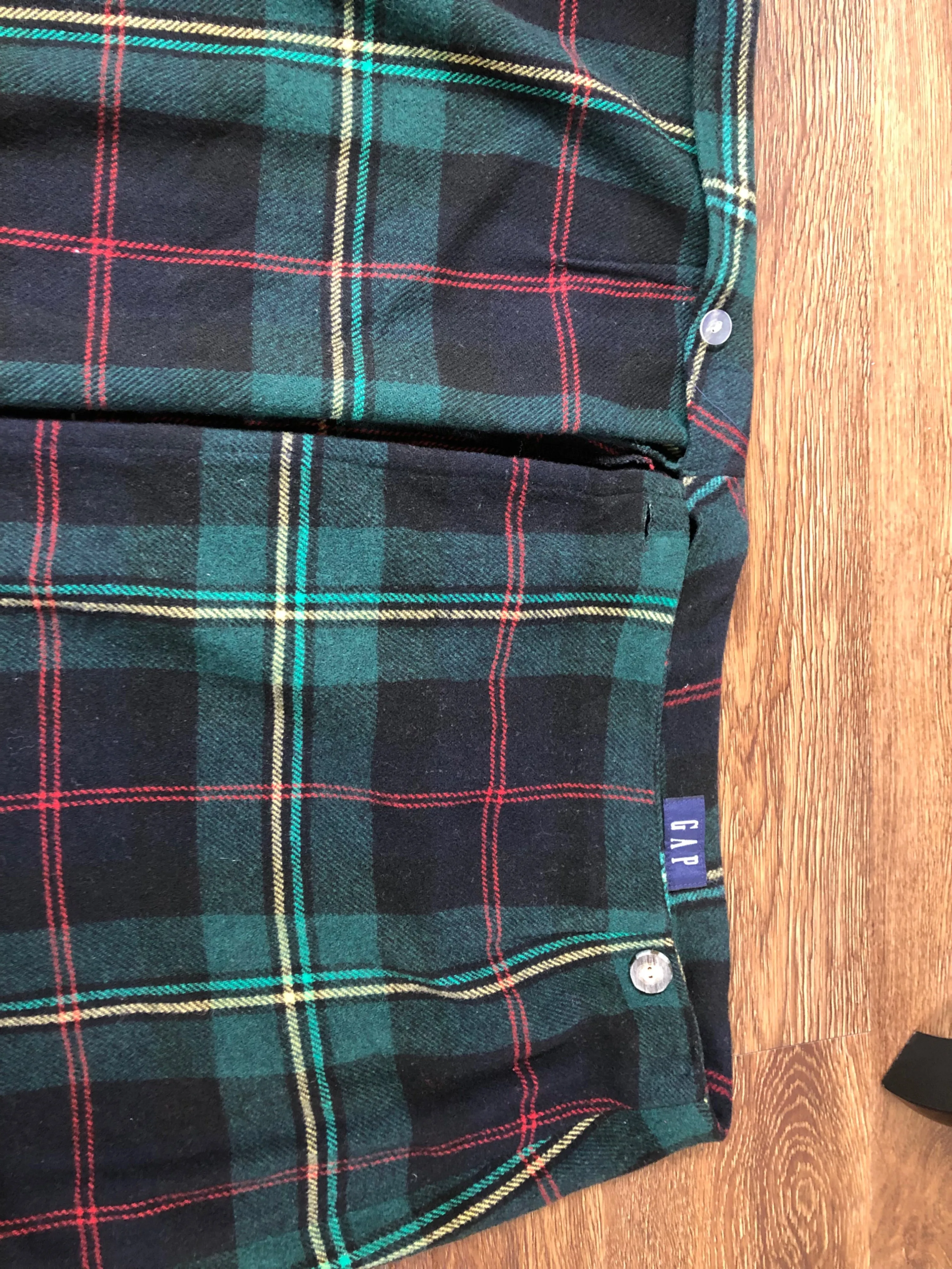 '90’s/00’s Tartan Plaid Blanket Wrap Skirt by The Gap
