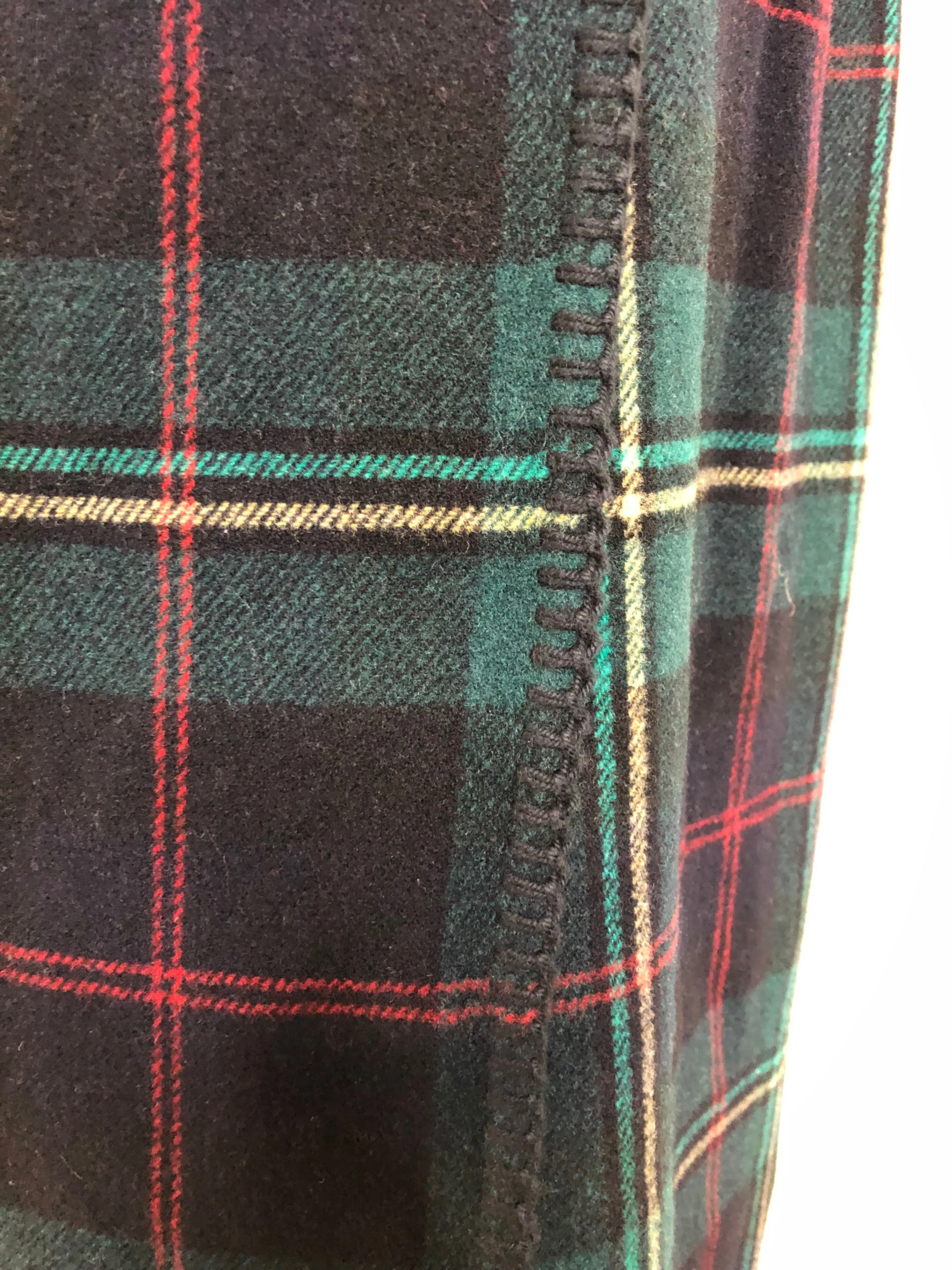 '90’s/00’s Tartan Plaid Blanket Wrap Skirt by The Gap