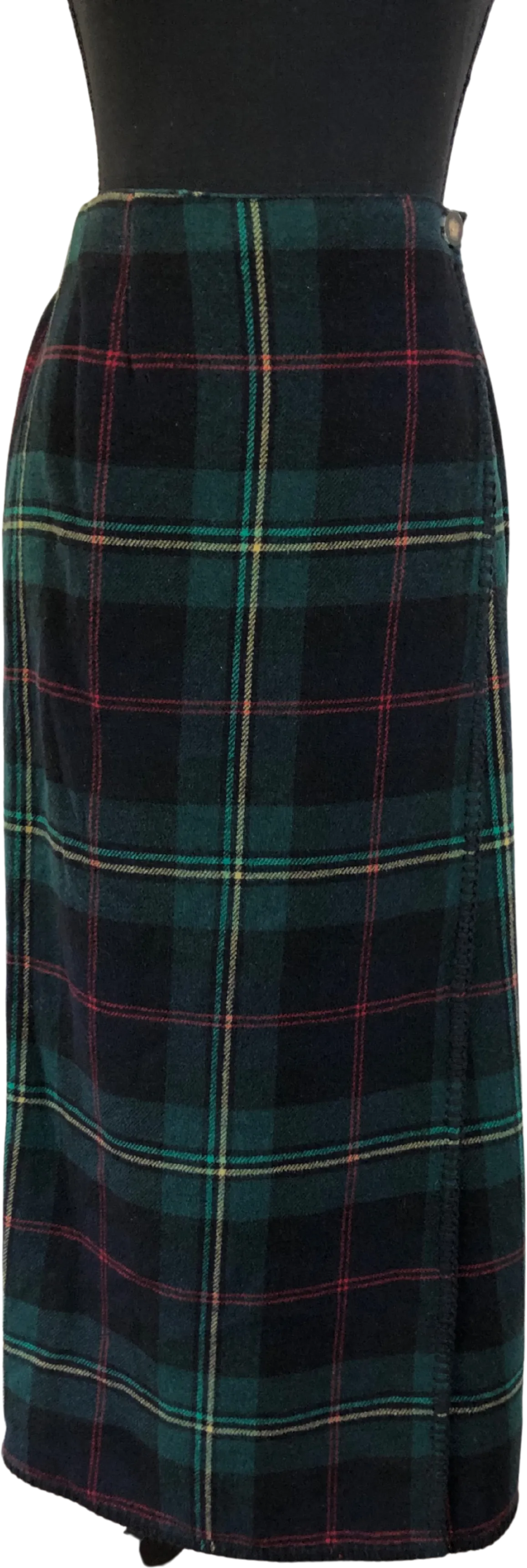'90’s/00’s Tartan Plaid Blanket Wrap Skirt by The Gap