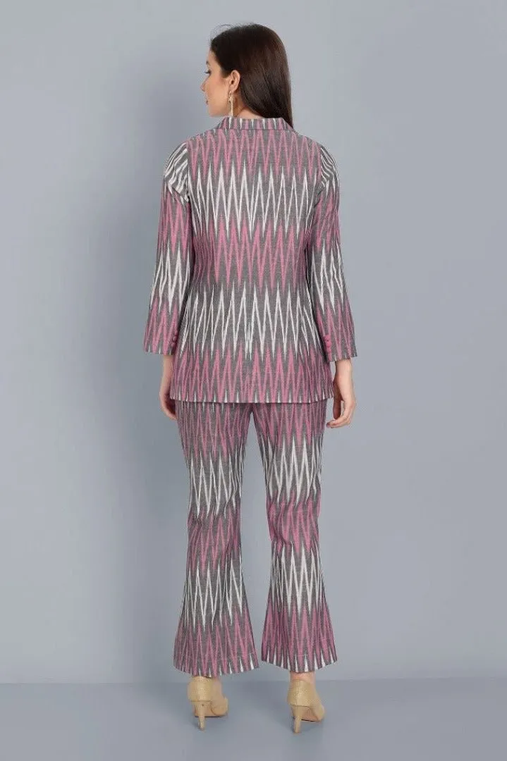 Ikkat Co-Ord Set - Set of 2