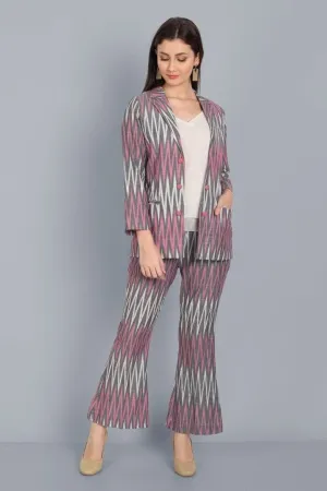 Ikkat Co-Ord Set - Set of 2