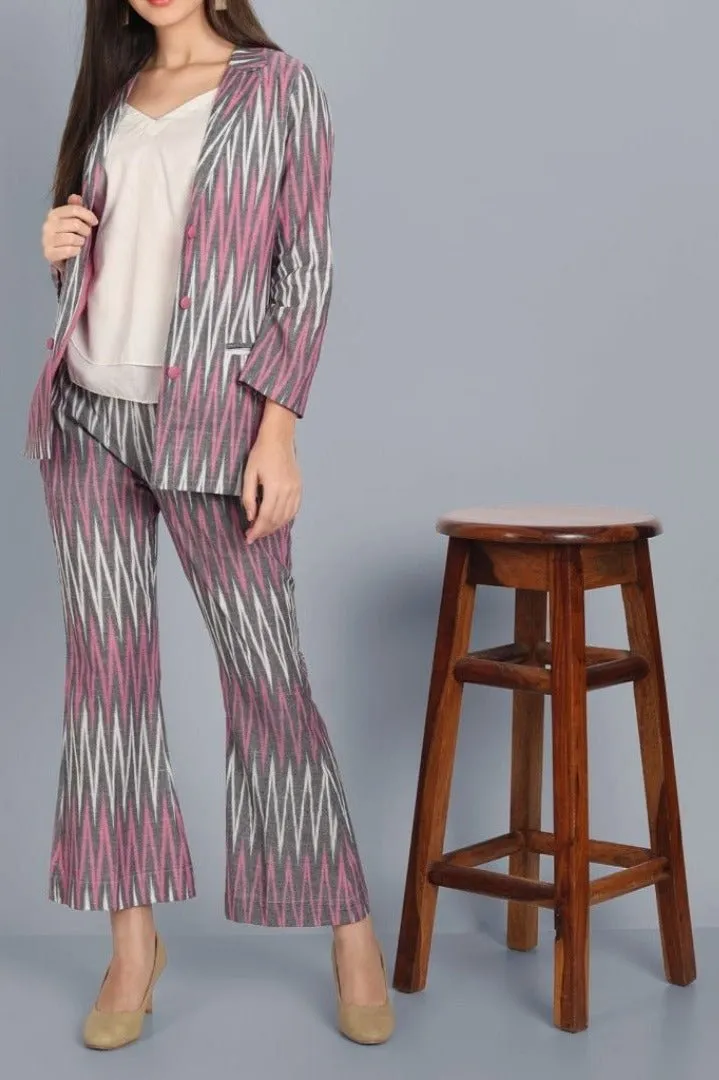 Ikkat Co-Ord Set - Set of 2