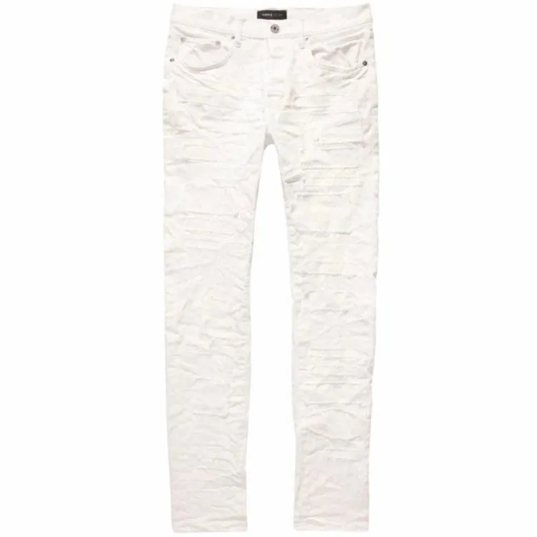 Purple Denim Optic Patch Repair Jean (White) P001-OWPR323