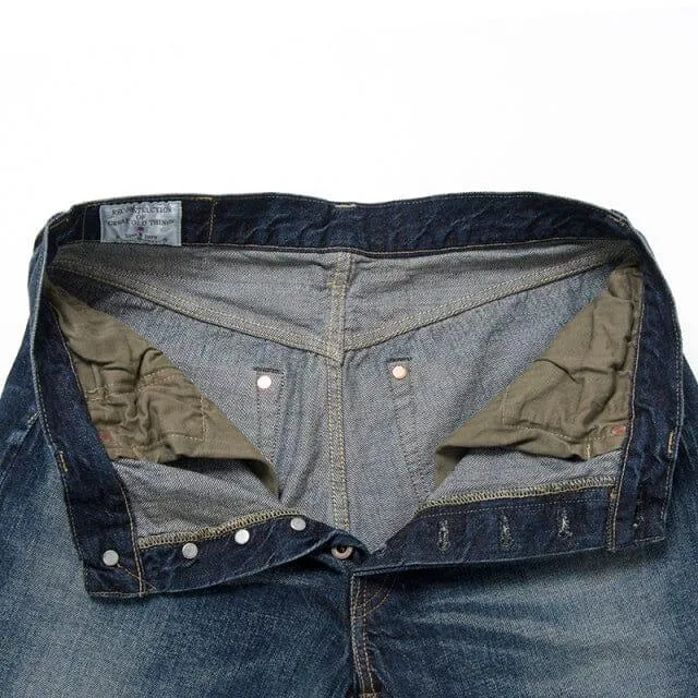 Optimized title: Studio DArtisan 1940 Vintage Style Jeans - Classic Indigo Denim [D1857U]